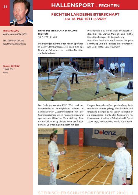 STEIRISCHER SCHULSPORTBERICHT 2010 | 11 ...