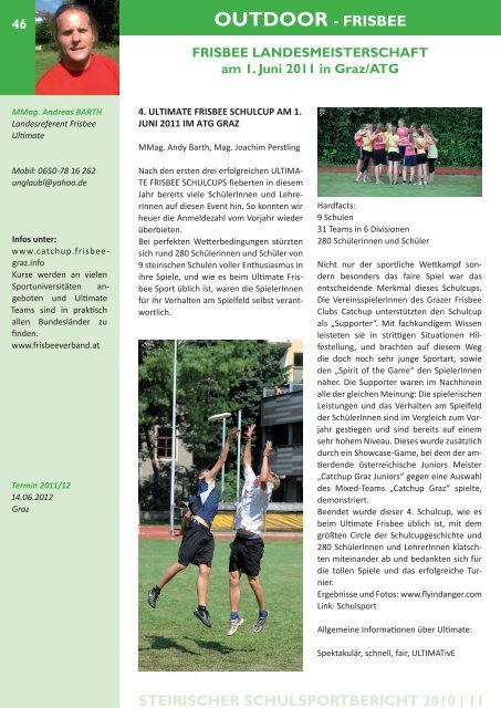 STEIRISCHER SCHULSPORTBERICHT 2010 | 11 ...