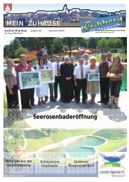 ZUHAUSE MEIN Seerosenbaderöffnung - Gemeinde Kirchberg an ...