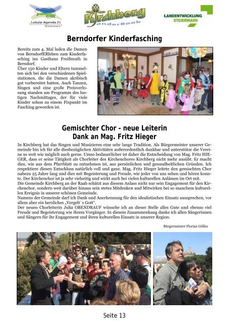 ZUHAUSE MEIN - Gemeinde Kirchberg an der Raab