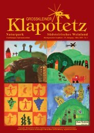 Klapotetz - 29. Jahrgang - März 2010 - Nr. 1 (pdf - Marktgemeinde ...