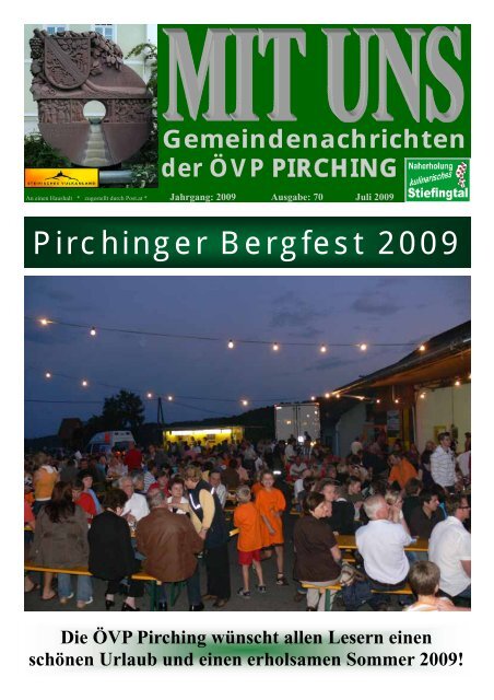 MIT UNS Juli 2009 - in der Gemeinde Pirching/Traubenberg