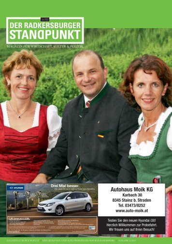 Radkersburger Standpunkt - Ausgabe 04/2010 - Steirische Volkspartei