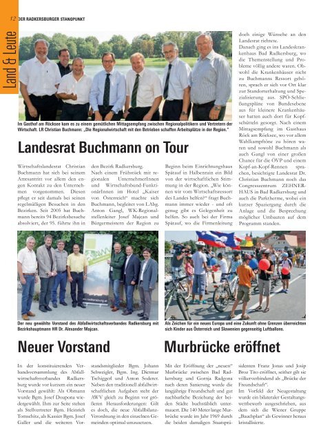 Radkersburger Standpunkt - Ausgabe 04/2010 - Steirische Volkspartei