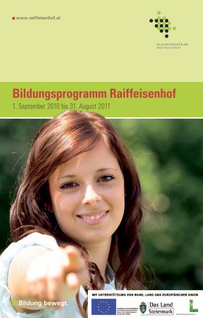 Bildungsprogramm Raiffeisenhof - Bildungszentrum Raiffeisenhof