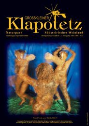 Klapotetz - 27. Jahrgang - März 2008 - Nr. 1 (pdf - Marktgemeinde ...