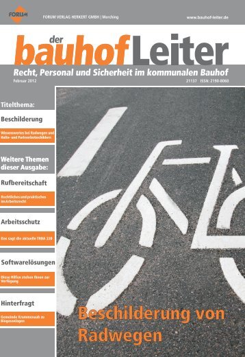 bauhofLeiter - Forum  Verlag Herkert GmbH