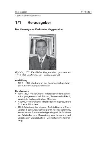 1/1 Herausgeber - Forum Verlag Herkert GmbH