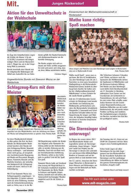 Rückersdorf - Mitteilungsblatt