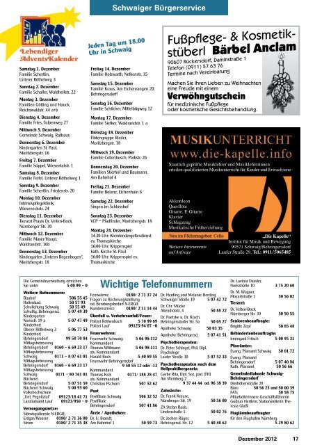 Rückersdorf - Mitteilungsblatt