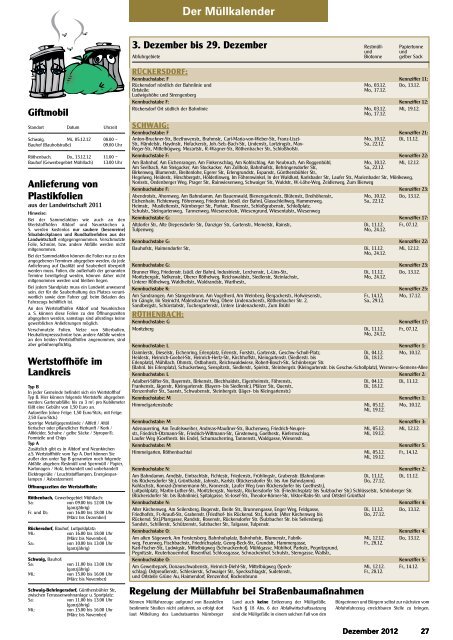 Rückersdorf - Mitteilungsblatt