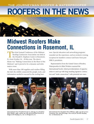 ROOFERS IN THE NEWS - The Roofers Union