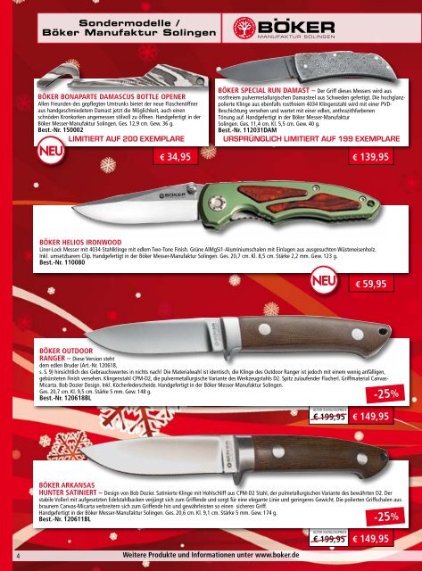 Weihnachtsspecial 2012 als PDF herunterladen - Böker