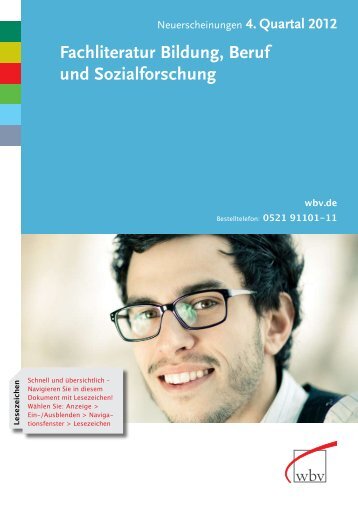 Fachliteratur Bildung, Beruf und Sozialforschung - W. Bertelsmann ...