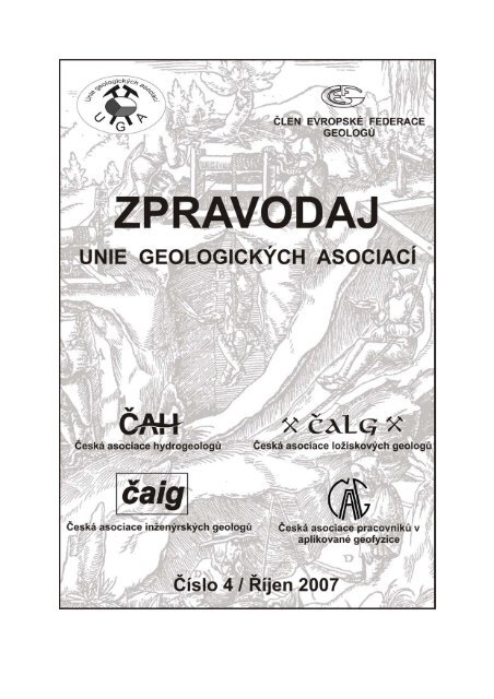 Zpravodaj Unie geologických asociací č - ČAAG