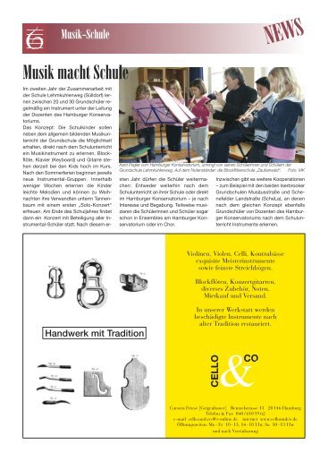 Musik macht Schule - Hamburger Konservatorium