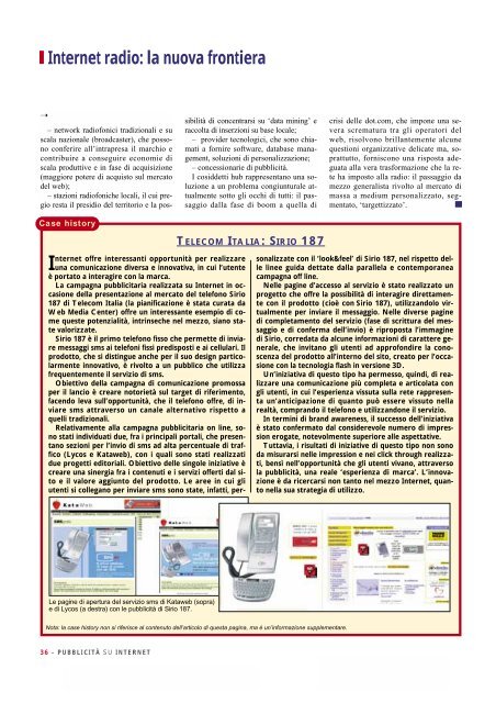 PUBBLICITÀ SU INTERNET - Prima Comunicazione