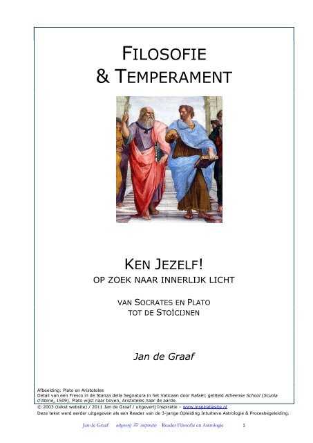 Filosofie en Temperament - Jan de Graaf