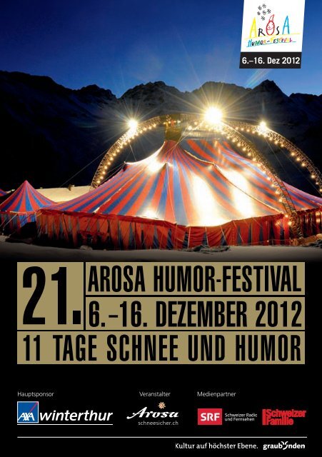 Programmheft Arosa Humor-Festival 2012