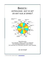 Basics astrologie - Jan de Graaf