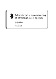 Administrativ nummerering af offentlige veje og stier - Vejdirektoratet