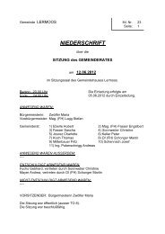 Protokoll der 23. Sitzung vom 12.06.2012 - Gemeinde Lermoos