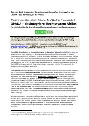 OHADA - Libertas Europäisches Institut GmbH