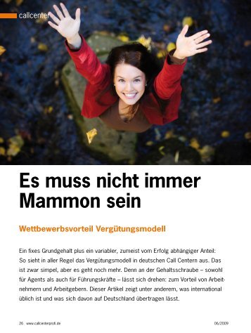 Es muss nicht immer Mammon sein - GORDELIK AG