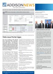 Viele neue Portal-Apps - ADDISON Software und Service GmbH