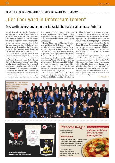 Ausgabe 01/2013 - Wir Ochtersumer