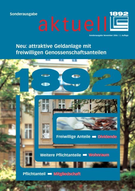 Sonderausgabe freiwillige Anteile - Berliner Bau- und ...