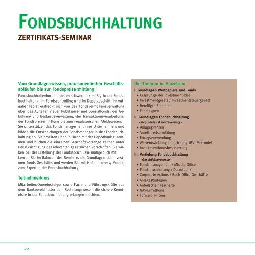 SEMINARPROGRAMM FRÜHJAHR/SOMMER 2011 - Steuer ...