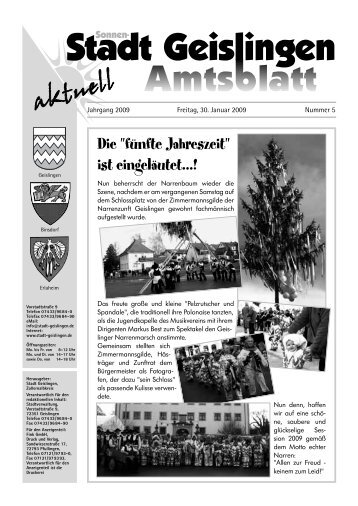 Amtsblatt Geislingen KW 5