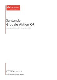 Santander Globale Aktien OP - Santander Consumer Bank