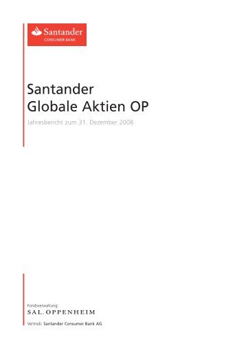 Santander Globale Aktien OP - Santander Consumer Bank