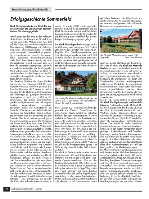 Brandenburgisches Ärzteblatt 06/2007 - qs- nrw