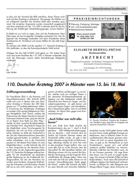 Brandenburgisches Ärzteblatt 06/2007 - qs- nrw