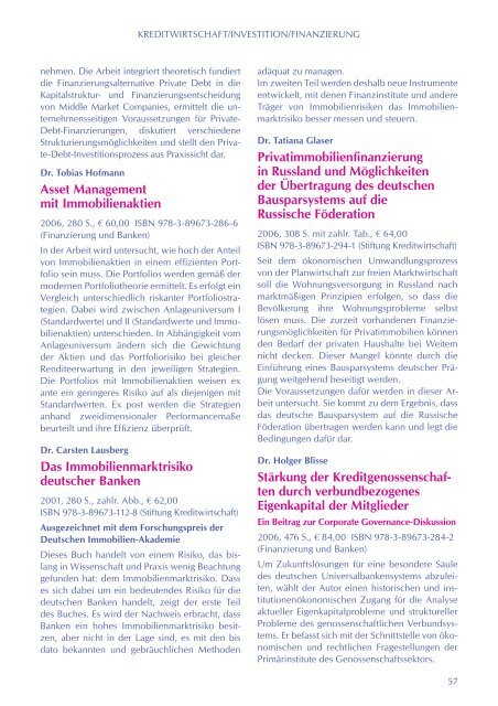 Betriebswirtschaft - Verlag Wissenschaft & Praxis