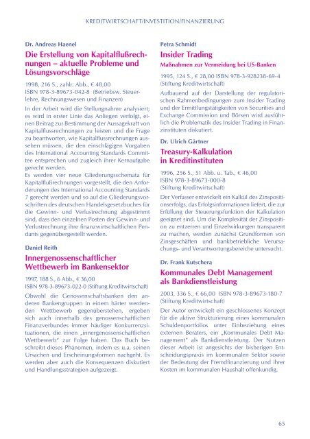 Betriebswirtschaft - Verlag Wissenschaft & Praxis