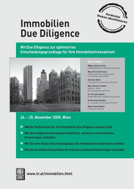 Immobilien Due Diligence - Dorda Brugger & Jordis