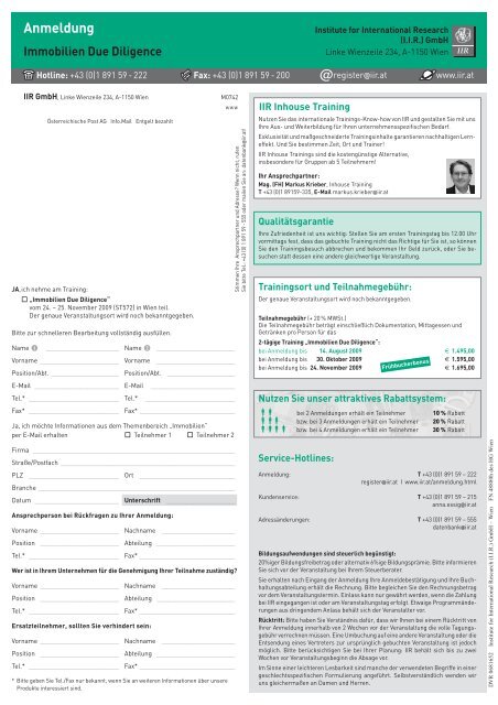 Immobilien Due Diligence - Dorda Brugger & Jordis