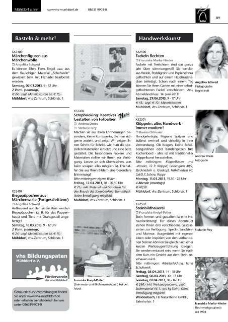 Gesamtkatalog - Volkshochschule Mühldorf a. Inn