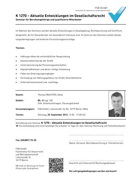 FSB GmbH - Steuerberaterverband Berlin-Brandenburg