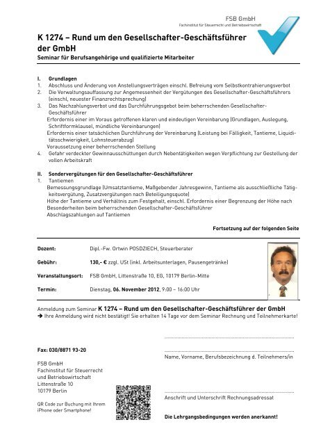 FSB GmbH - Steuerberaterverband Berlin-Brandenburg