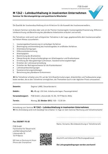 FSB GmbH - Steuerberaterverband Berlin-Brandenburg