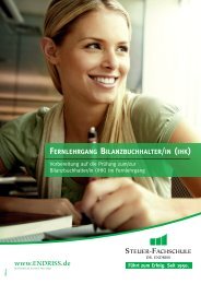 fernlehrgang bilanzbuchhalter/in - Steuer-Fachschule Dr. Endriss