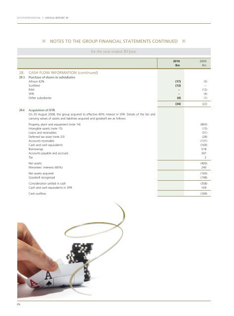 PDF 25 MB - Sun International | Investor Centre