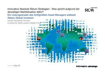 Innovative Absolute Return Strategien - Was spricht aufgrund der ...