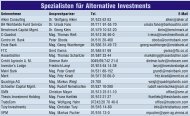 Spezialisten für Alternative Investments - FONDS professionell