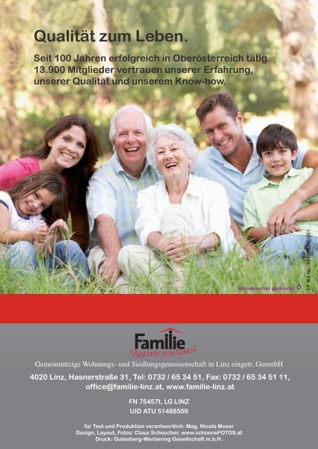 Geschäftsbericht 2011 downloaden - Familie in Linz